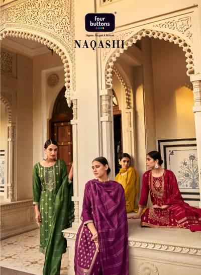 Naqashi By Four Buttons Designer Readymade Salwar Kameez Collection